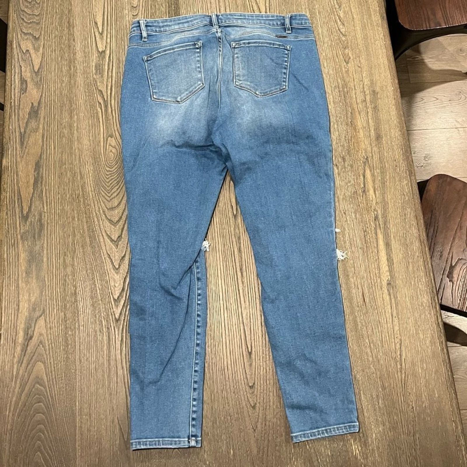 Vintage KanCan Womens XL Skinny Jeans Jeggings Distressed Stretch Size 34" / US 12 / IT 48 - 6 Thumbnail
