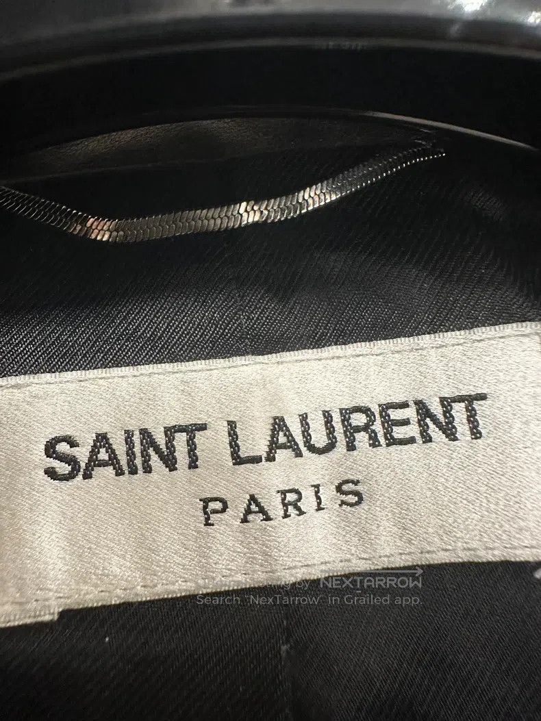 Saint Laurent Paris Saint Laurent Paris Black Leather Studs Biker Leather Jack Size US M / EU 48-50 / 2 - 2 Thumbnail