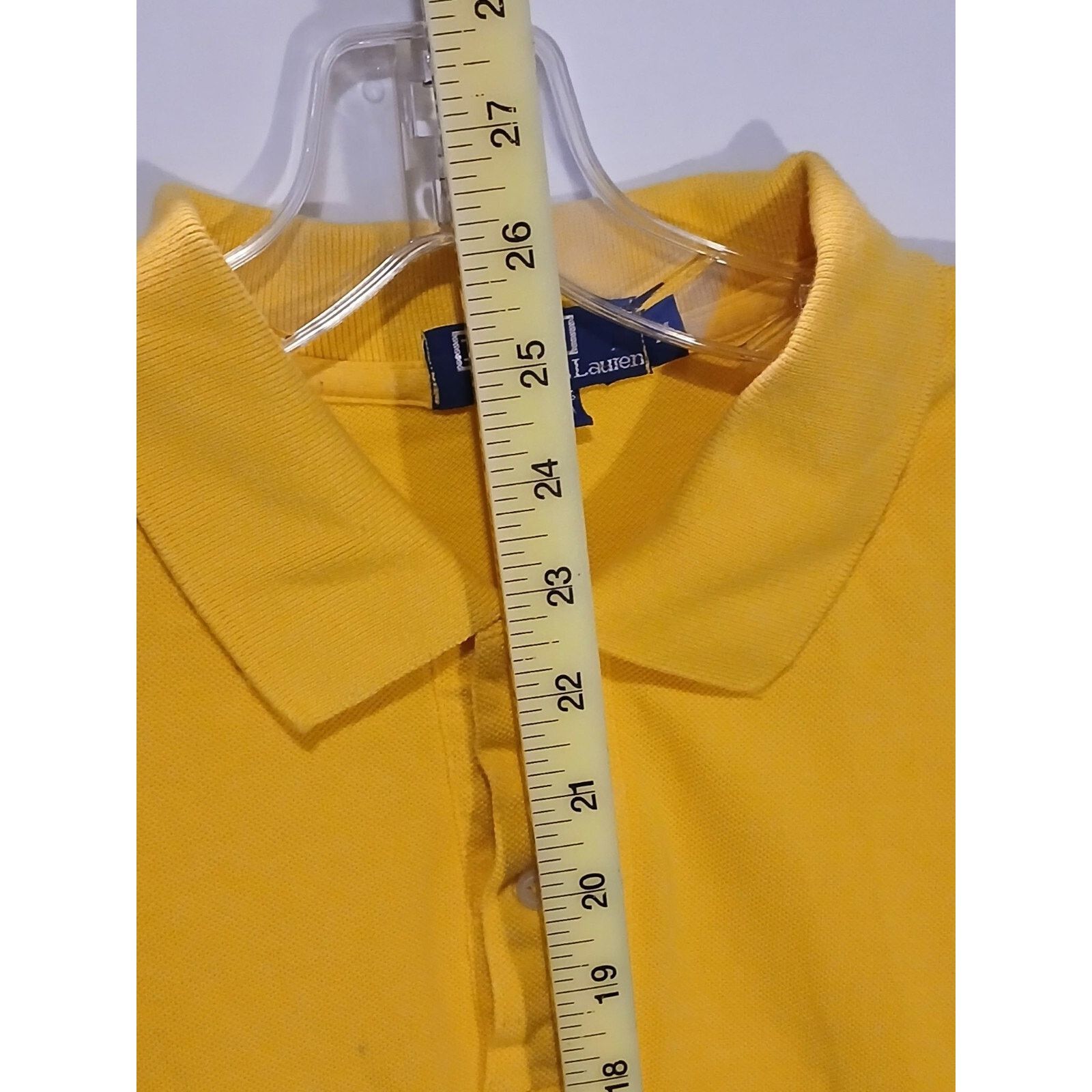 Polo Ralph Lauren Polo Ralph Lauren (Medium) Yellow Vintage Button Polo Shirt Size US M / EU 48-50 / 2 - 3 Thumbnail
