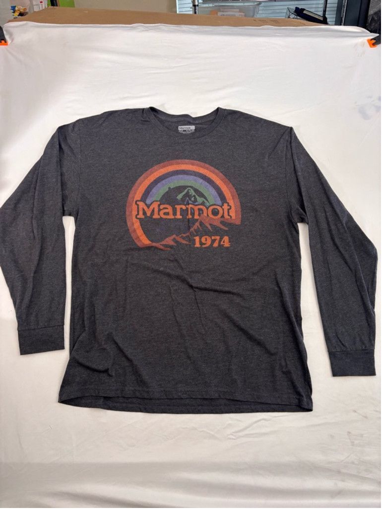 Marmot Men's Marmot Long Sleeve T-Shirt XL Gray Graphic Tee Size US XL / EU 56 / 4 - 1 Thumbnail