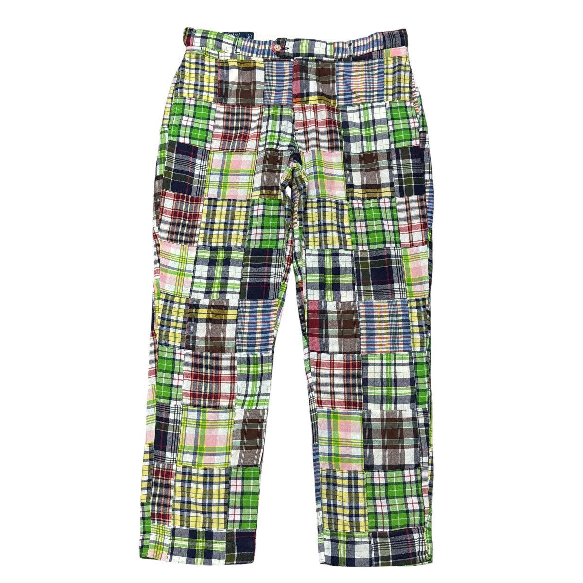 Polo Ralph Lauren Vintage 90s Polo Ralph Lauren Madras Checked Patchwork Pants Size US 36 / EU 52 - 1 Thumbnail
