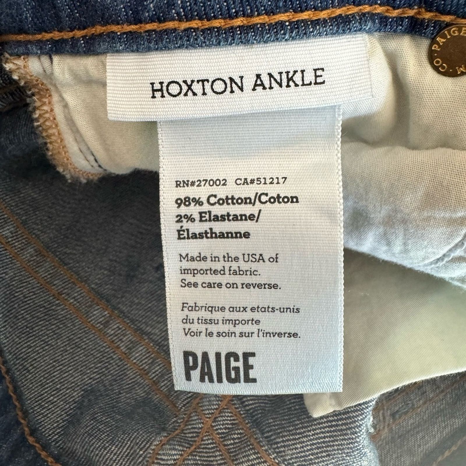 Paige Paige Hoxton Ankle Skinny Jeans Size 26" / US 2 / IT 38 - 6 Thumbnail