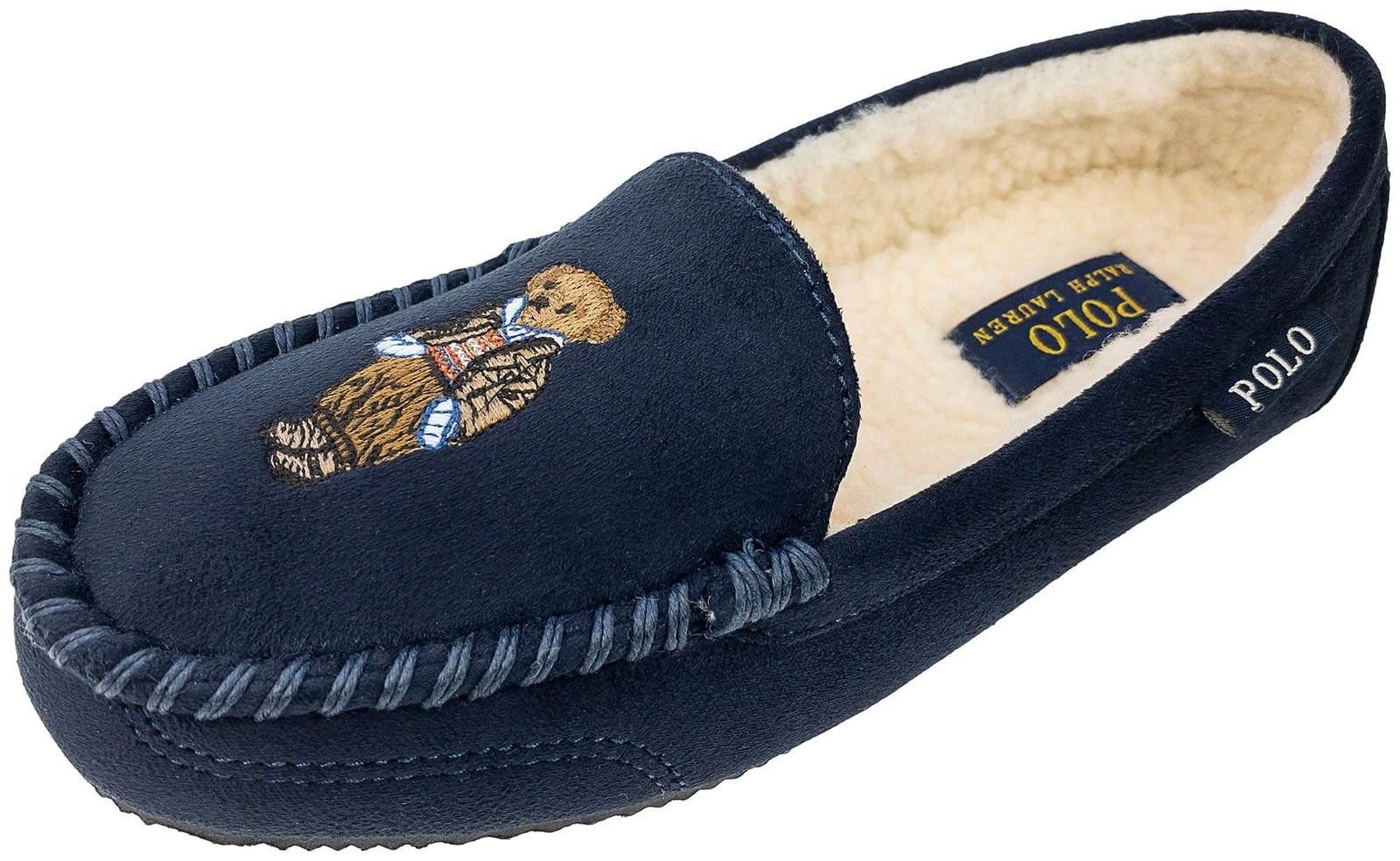 Polo Ralph Lauren POLO RALPH LAUREN Women's Dezi Bear Moccasin Slipper NEW Size US 10 / IT 40 - 2 Thumbnail