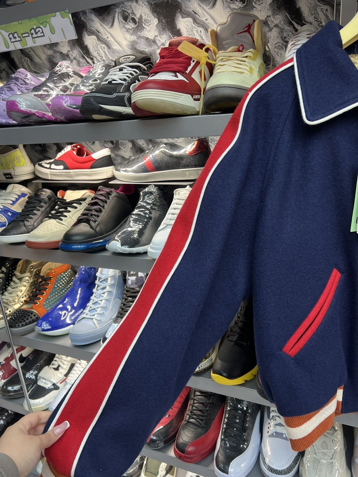 Gucci Gucci Cherry Navy Bomber Jacket Size US M / EU 48-50 / 2 - 3 Thumbnail