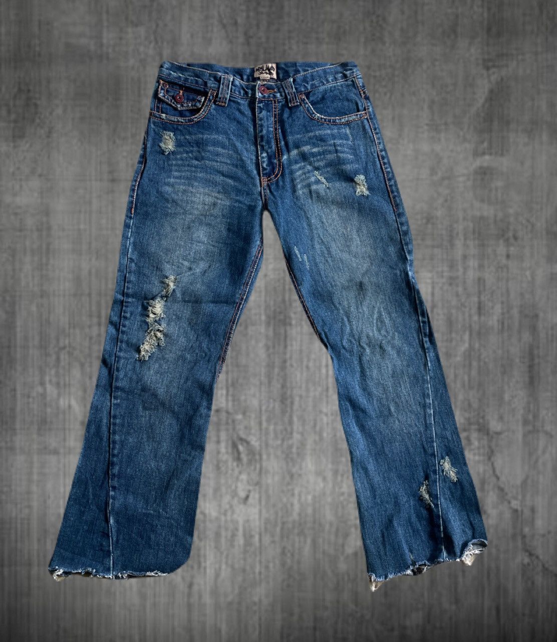 If Six Was Nine 2000s Jackrose Distressed Dirty Jeans Vkei