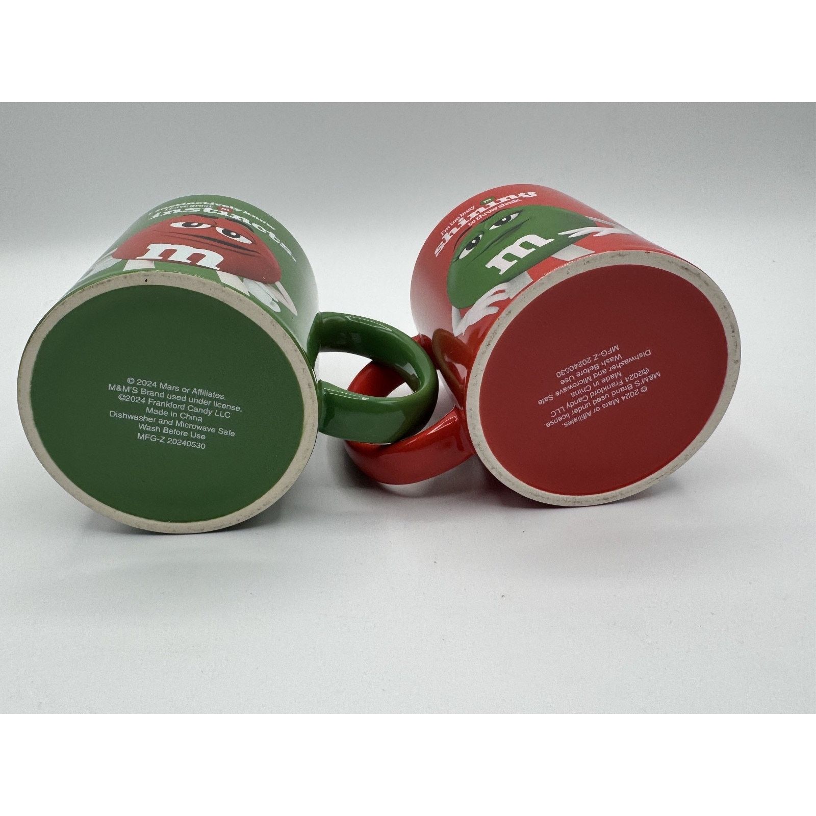 Other Set of 2 Collectible Red and Green M&M Candy Ceramic Mugs Size ONE SIZE - 7 Thumbnail