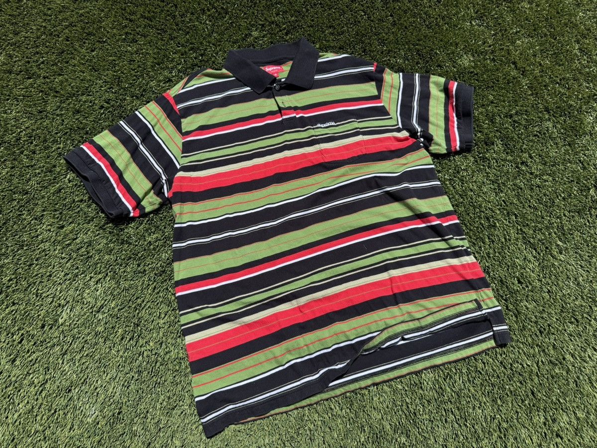 Supreme Supreme Multi Stripe Polo Shirt | Grailed