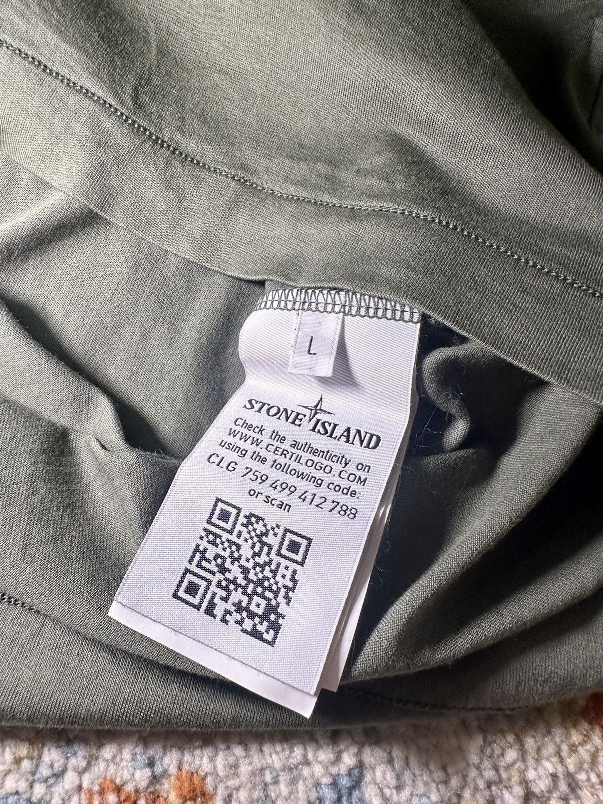 Stone Island Logo Pocket Short Sleeve Tee Shirt