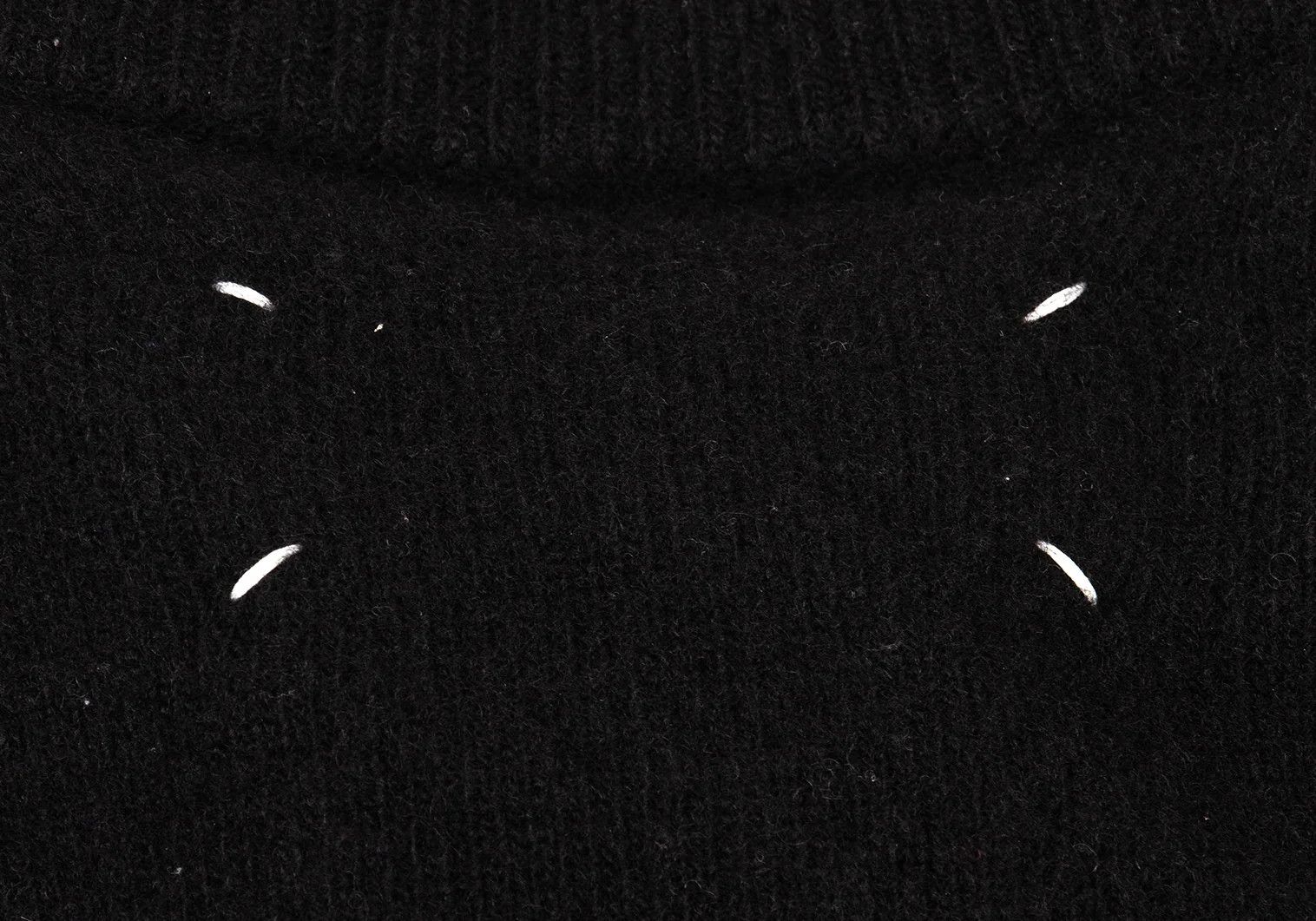Maison Margiela Wool Button Neck Pullover Knit Sweater Black Size S Size US S / EU 44-46 / 1 - 14 Thumbnail