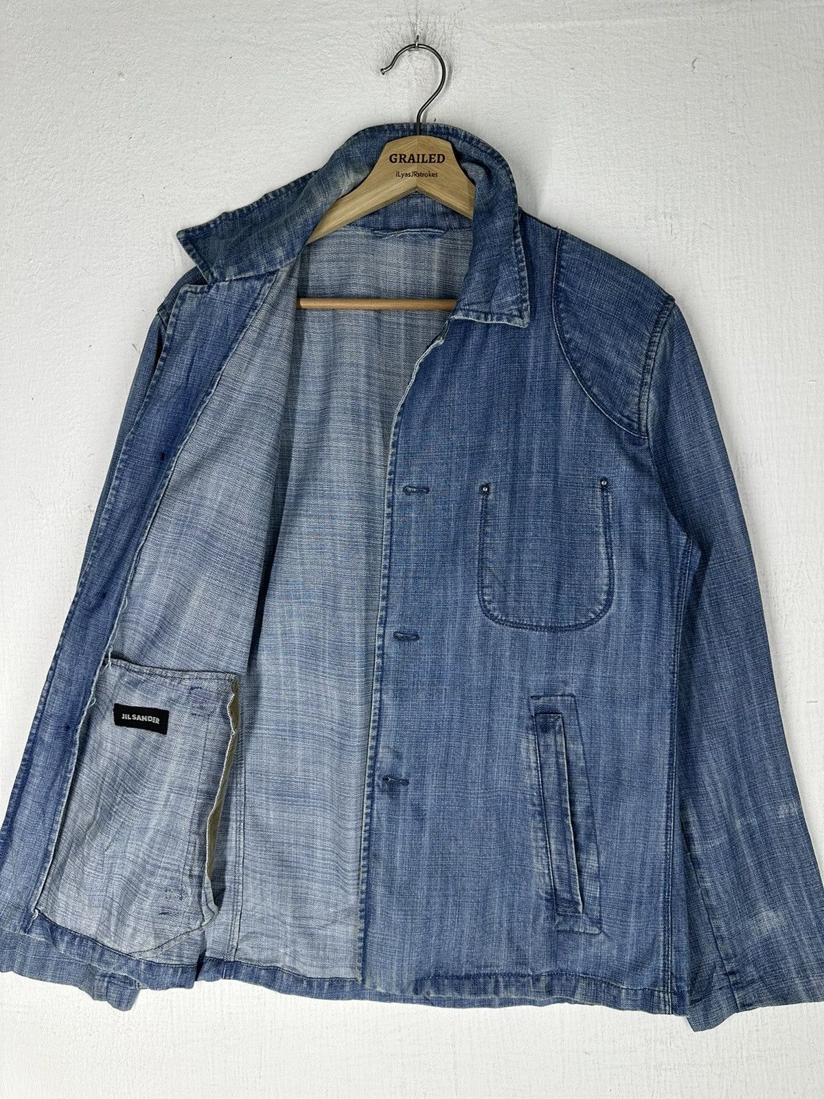 Jil Sander Vintage Jil Sander French Workwear Jacket Size US M / EU 48-50 / 2 - 10 Thumbnail