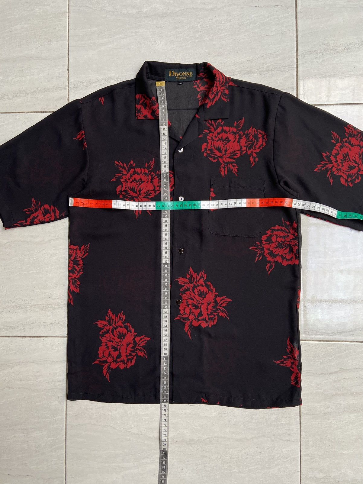 Designer × Japanese Brand DIVONNE Black Motive Shirt Size US S / EU 44-46 / 1 - 7 Thumbnail