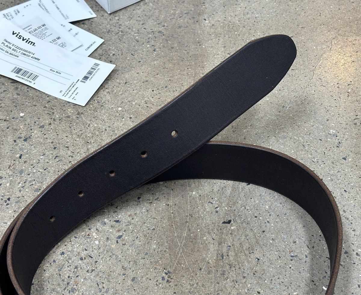 Visvim Visvim 22aw Plain Belt Dmgd 40MM，W34 Size 34 - 10 Thumbnail