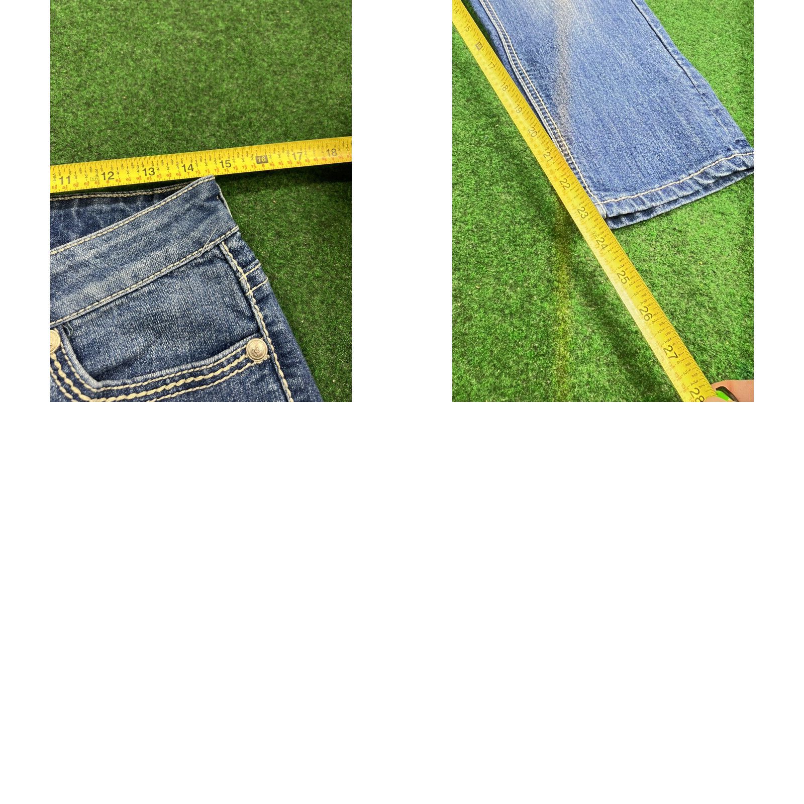 Vintage ND Jeans Womens 6 Blue Weekend Capri Designer Denim Fashion Studded 29x23 Size 28" / US 6 / IT 42 - 8 Thumbnail