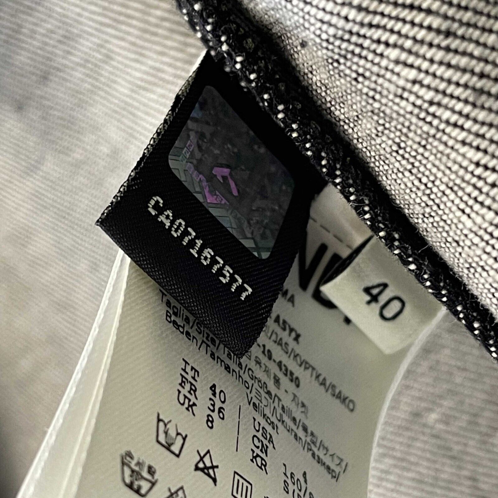 Tag Fendi Logo Fabric Fendi New W/ Tags Woven Fabric Green Denim - Main Image