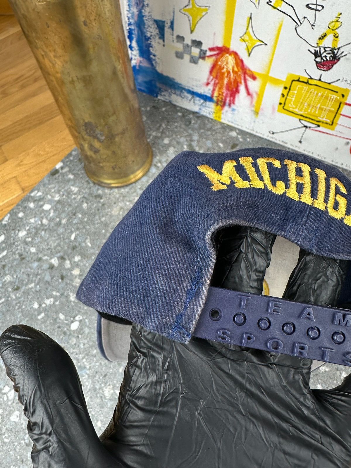 NCAA × Nike × Vintage Nike 90s Vintage Michigan Wolverines Wool Snapback Cap Size ONE SIZE - 9 Thumbnail