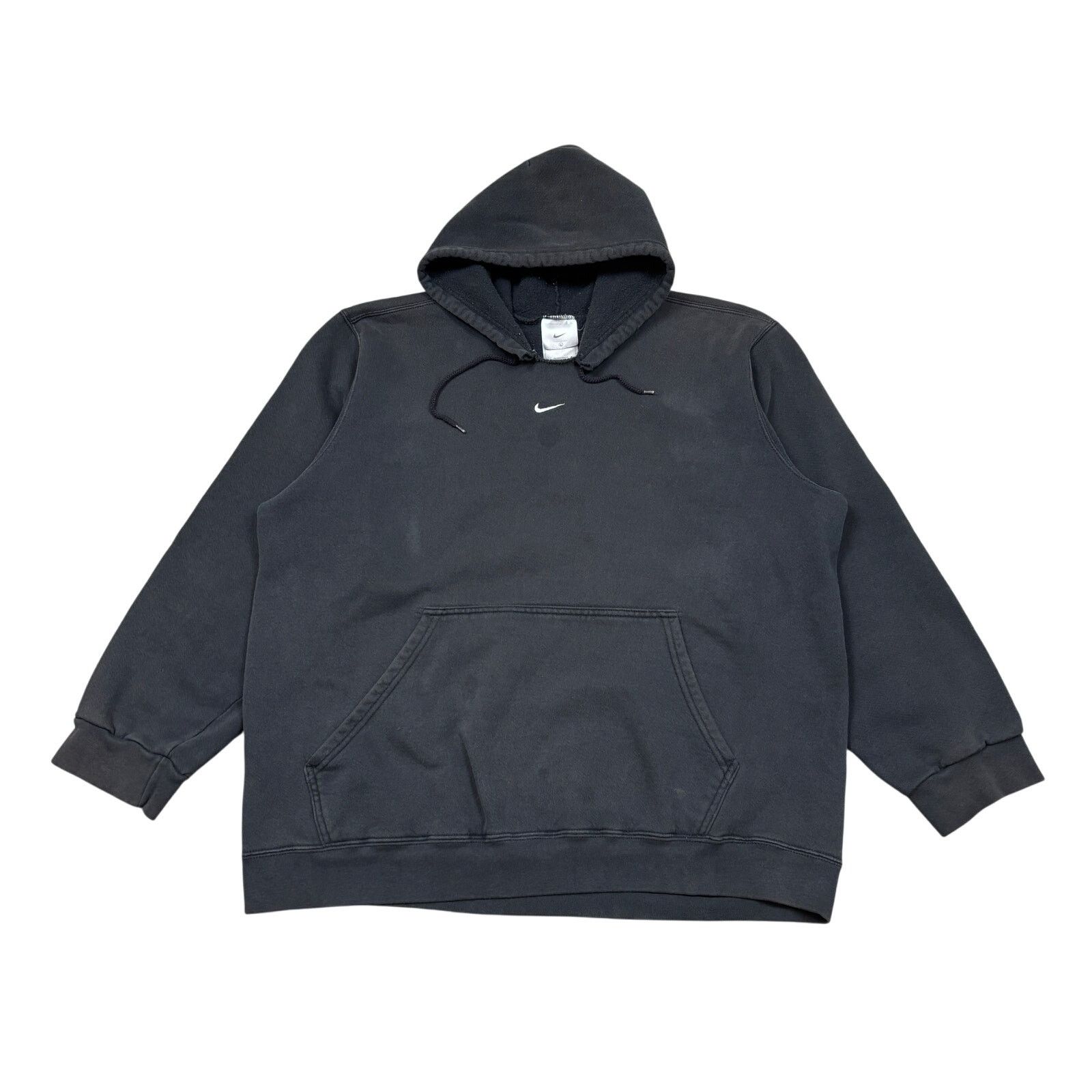 Nike × Vintage VTG Y2K Nike Silver Tag Center Swoosh Hoodie Pullover Mens L Size US L / EU 52-54 / 3 - 1 Thumbnail