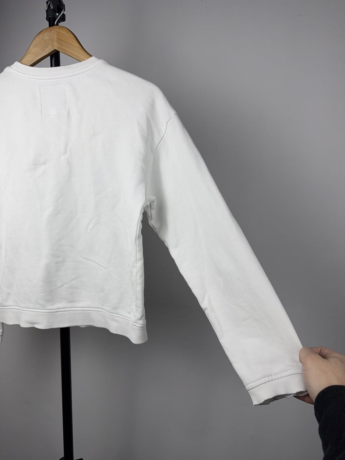 Armani Exchange Armani Exchange ICON Logo Distressed Sleeve Sweatshirt XS Size XS / US 0-2 / IT 36-38 - 17 Thumbnail