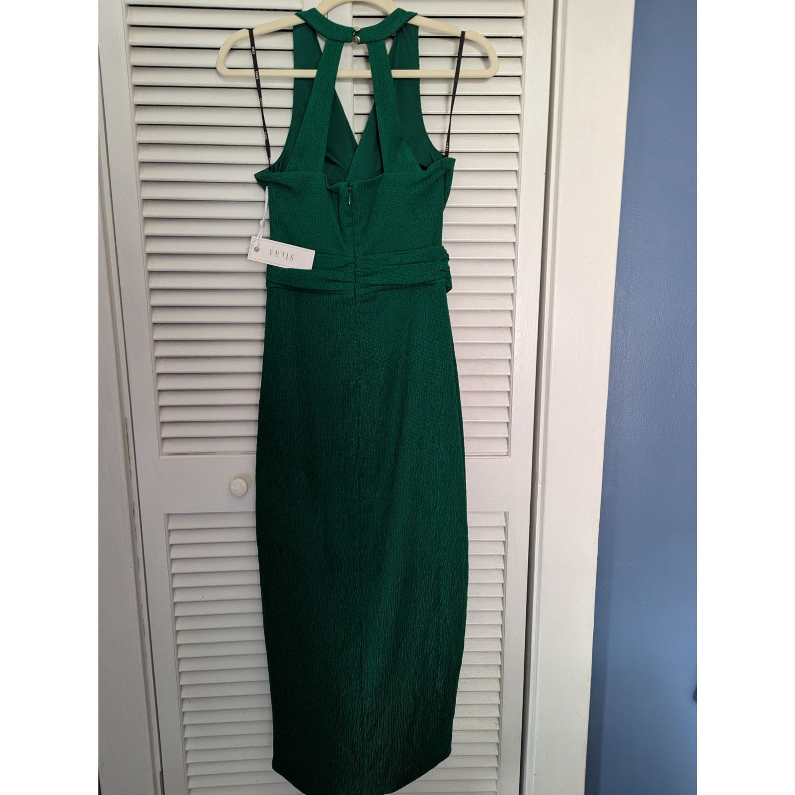Sierra Siena Emerald Green Halter Dress NWT- Sz 0 Size XS / US 0-2 / IT 36-38 - 5 Thumbnail