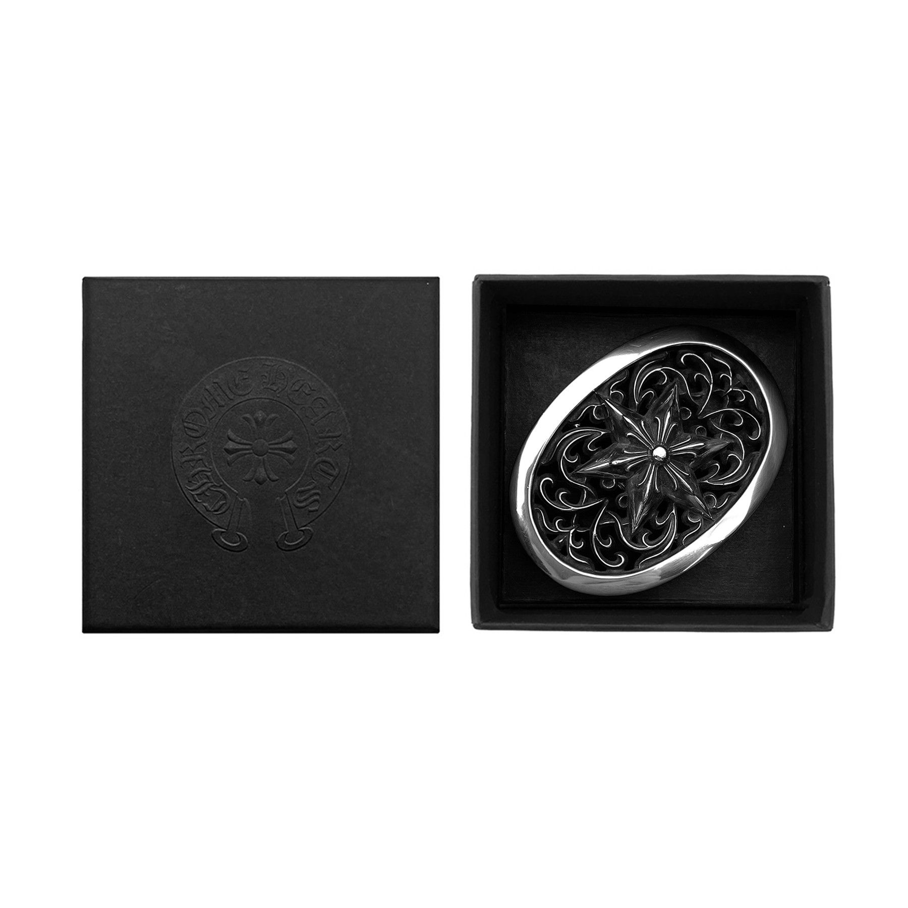 Chrome Hearts Chrome Hearts Silver Small Oval Star Belt Buckle Size ONE SIZE - 3 Thumbnail