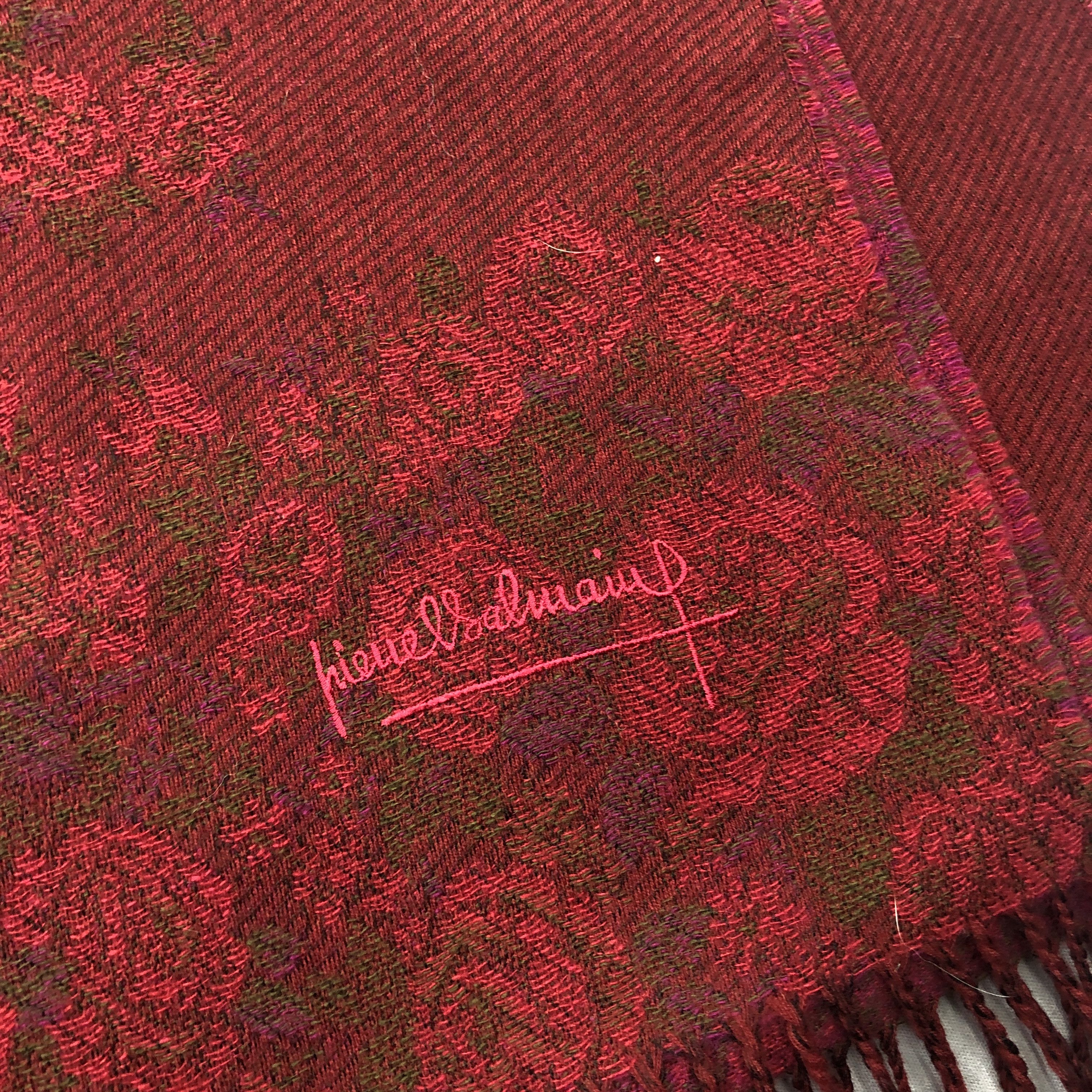 Japanese Brand Vintage Y2K Pierre Balmain Scarf Muffler Fringe Wool Scarves Size ONE SIZE - 4 Thumbnail