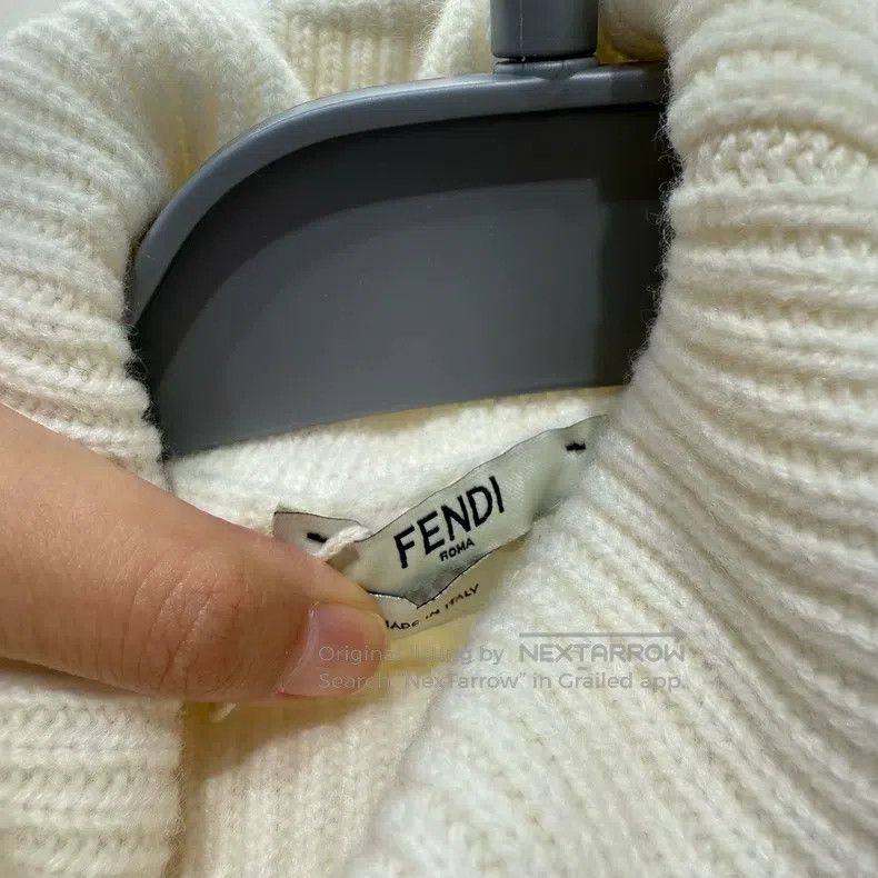 Fendi Fendi Contrast Lace Rib Knit Jumper Size XS / US 0-2 / IT 36-38 - 3 Thumbnail