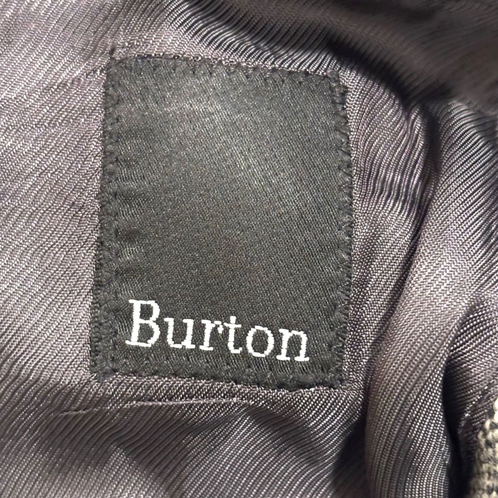 Burton Burton Grey Tweed Wool 3-Button Sport Coat Blazer Mens Size 46R - 2 Thumbnail