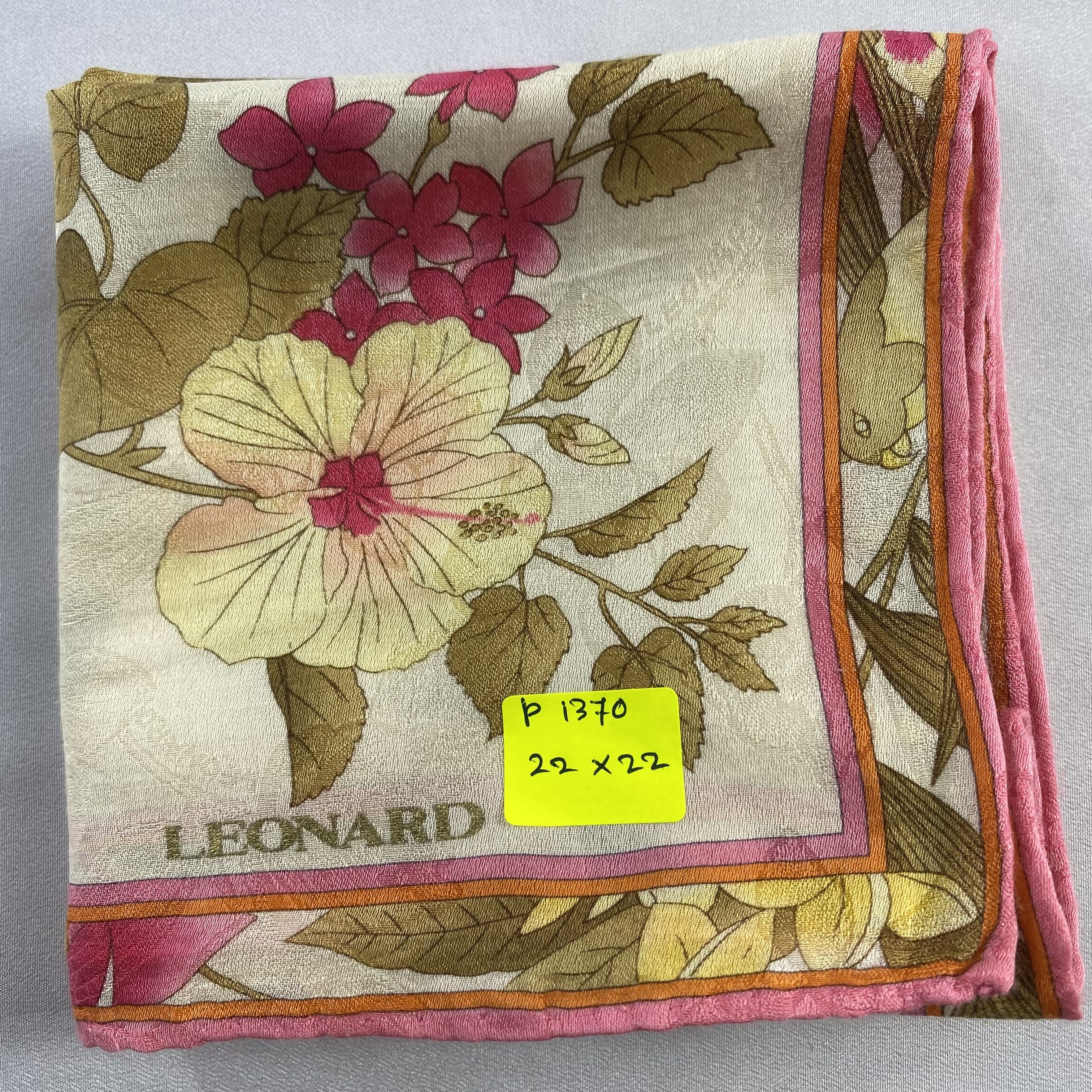 Leonard Paris × Vintage Leonard Handkerchief / Neckerchief / Bandana-P1370 Size ONE SIZE - 5 Thumbnail