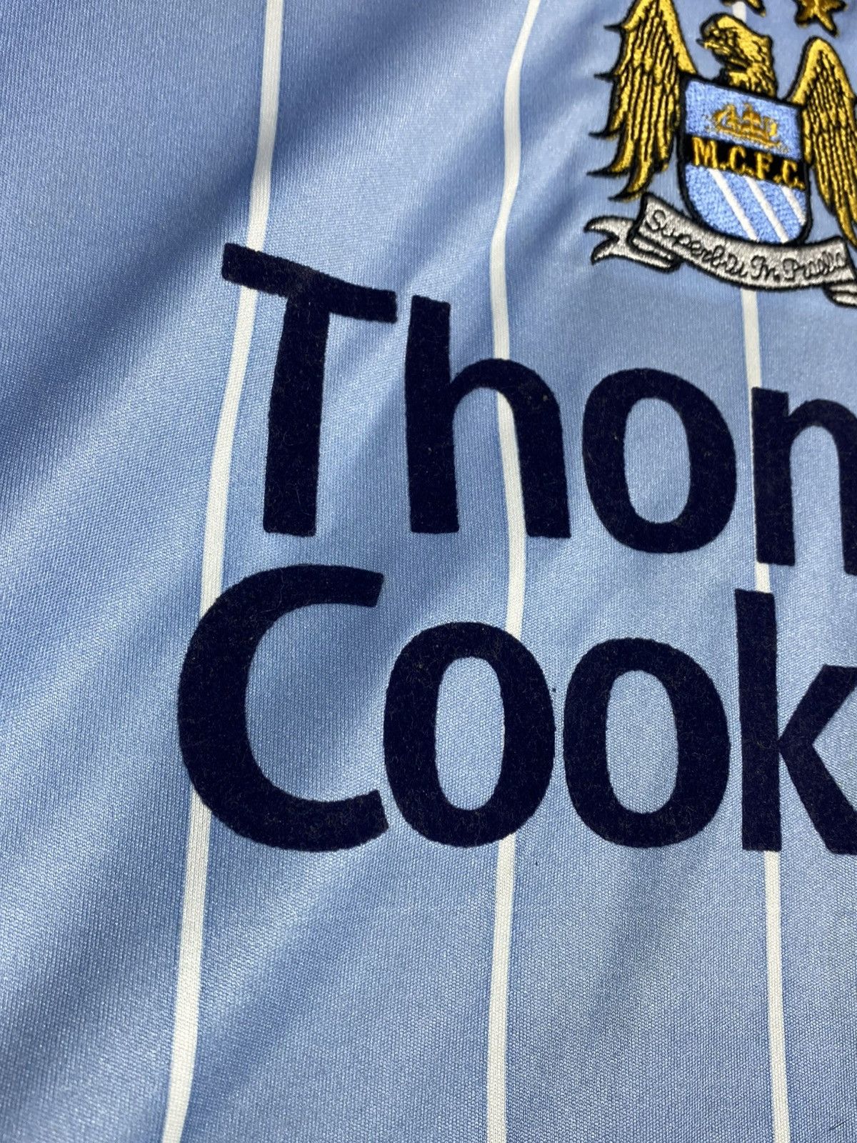 Le Coq Sportif Manchester City 2007/08 Le Coq Sportif Soccer Jersey Size US XL / EU 56 / 4 - 4 Thumbnail