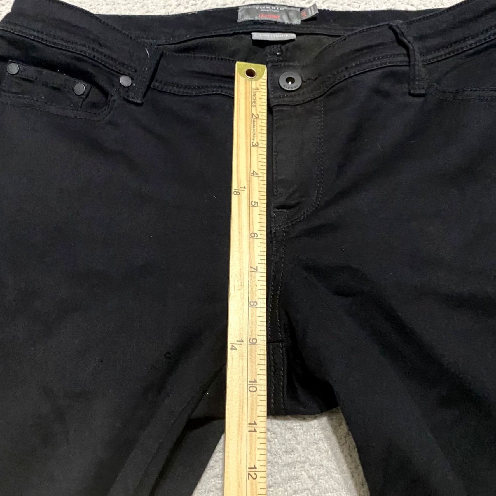 Torrid Torrid Jeans Skinny Dark Black Denim 14 Regular 5-Pocket Stretch XS? Size 36" / US 14 / IT 50 - 7 Thumbnail