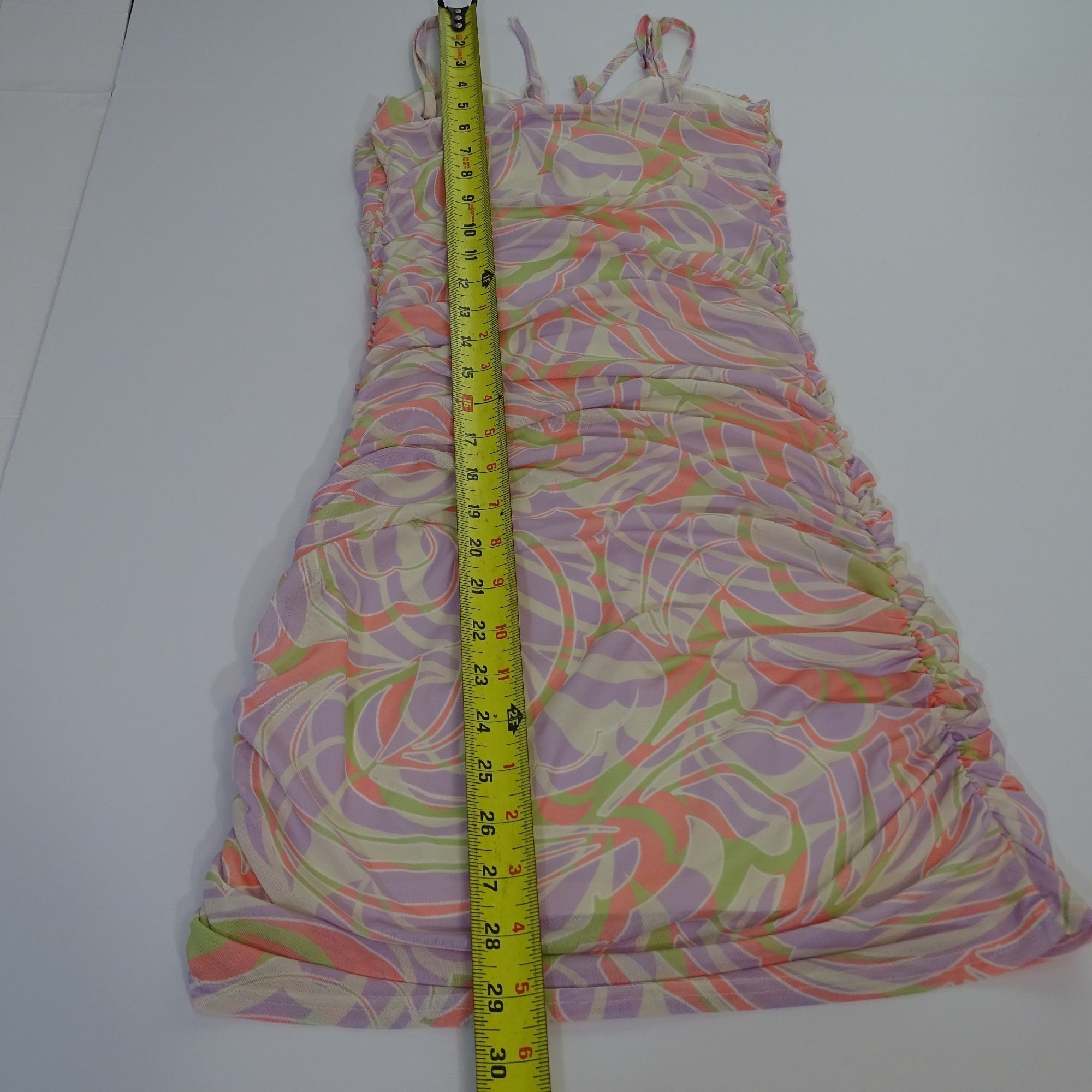 BP. BP. Ruched Bodycon Mini Dress Multicolor Pastel Size XS Size XS / US 0-2 / IT 36-38 - 14 Thumbnail