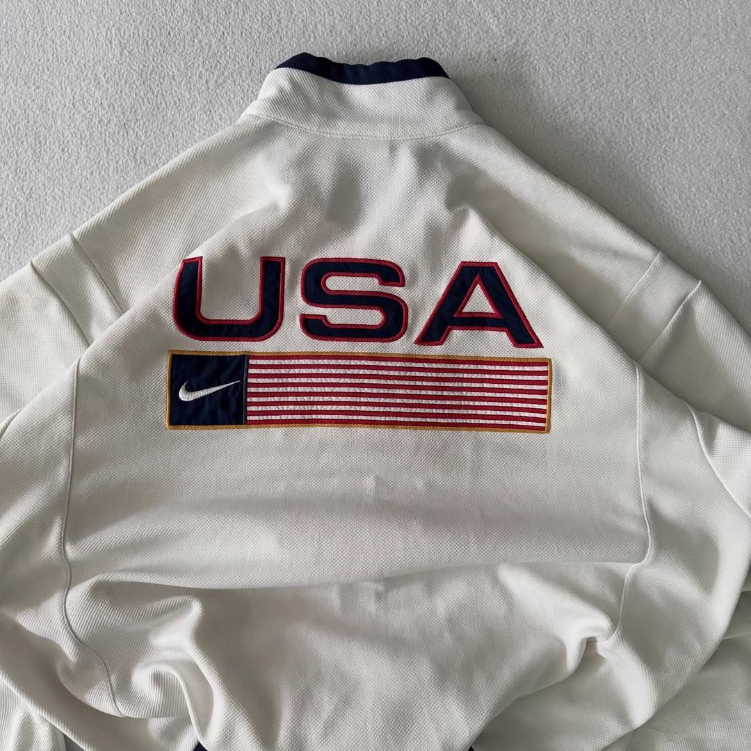 Nike TRACK JACKET NIKE USA VINTAGE 90'S Size US L / EU 52-54 / 3 - 3 Thumbnail
