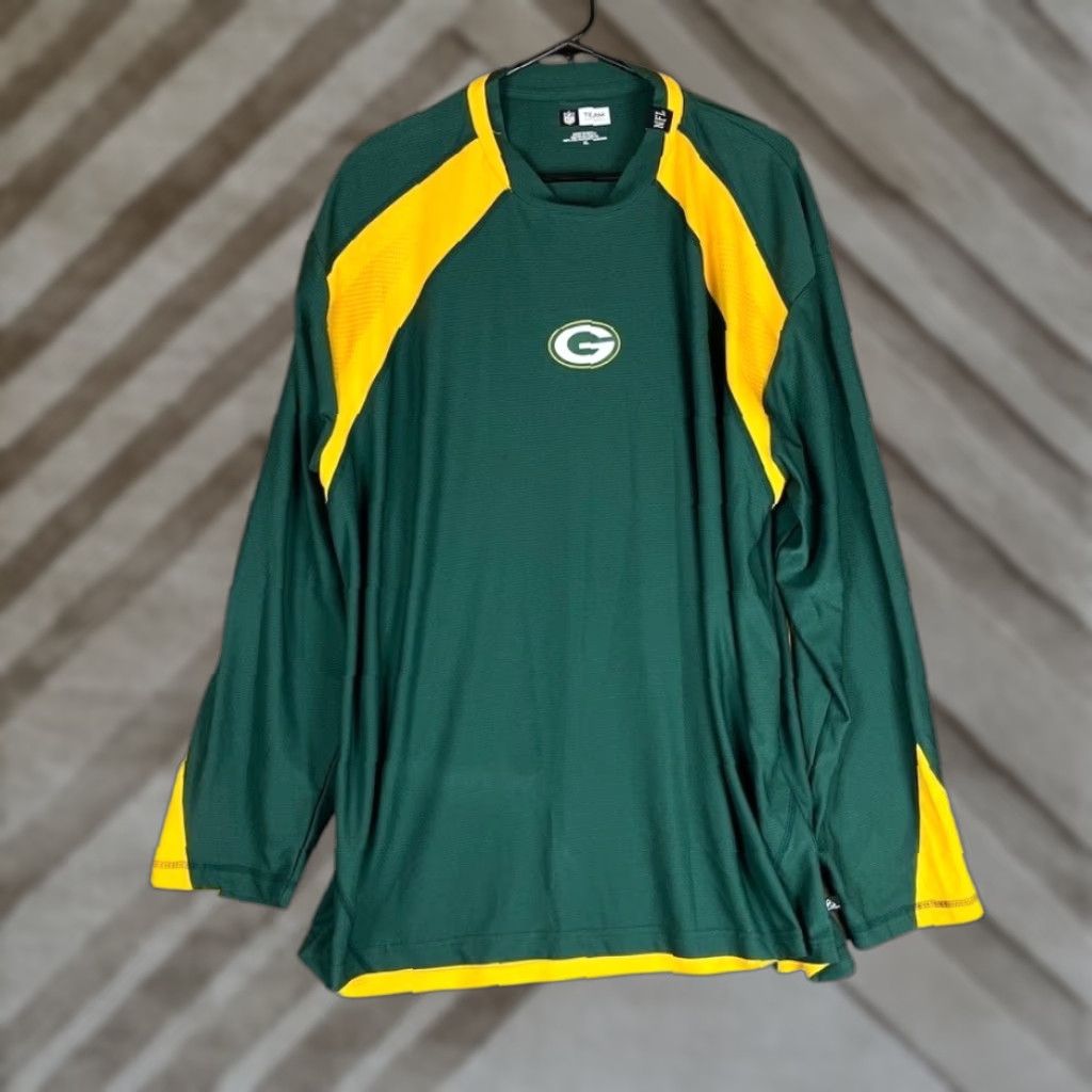 NFL NFL Team Apparel Mens Shirt Green Bay Packers Logo Long Sleeve XL Size US XL / EU 56 / 4 - 1 Thumbnail
