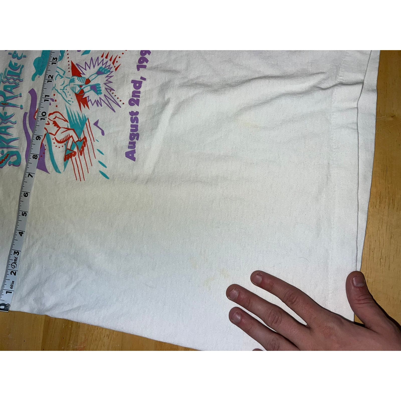 Vintage Vintage Skate Shirt Rattle & Roll Rollerskate White XL 90 Size US XL / EU 56 / 4 - 11 Thumbnail