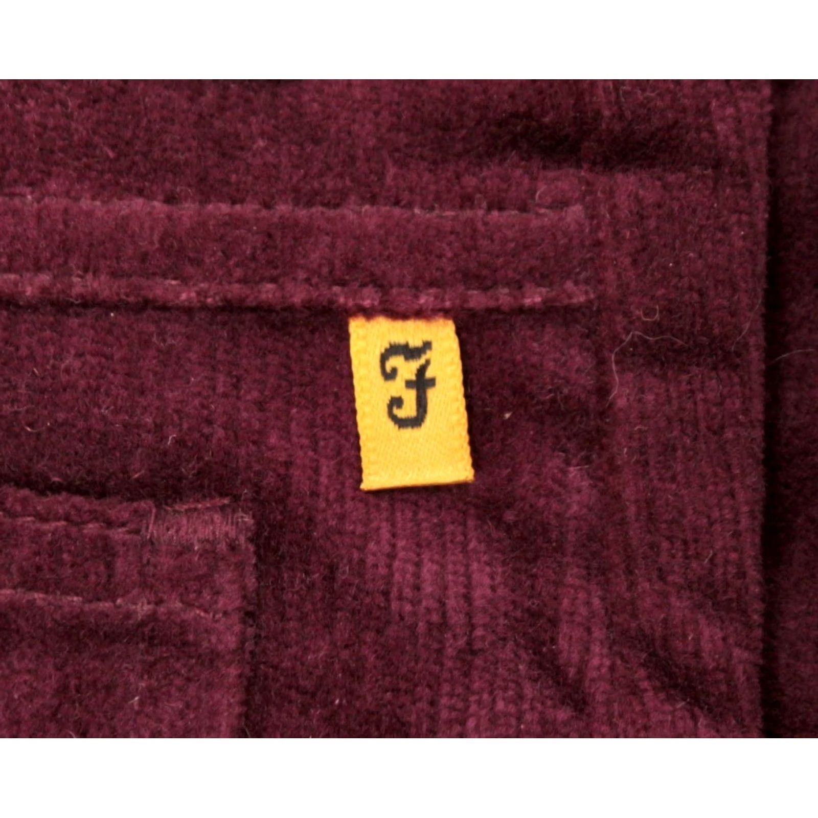 Farah VINTAGE Farah 60s Pants Flare Men’s VTG 1960s NOS Velvet Wine Burgundy 28 Short Hippy Jeans Shirt? Size US 28 / EU 44 - 7 Thumbnail