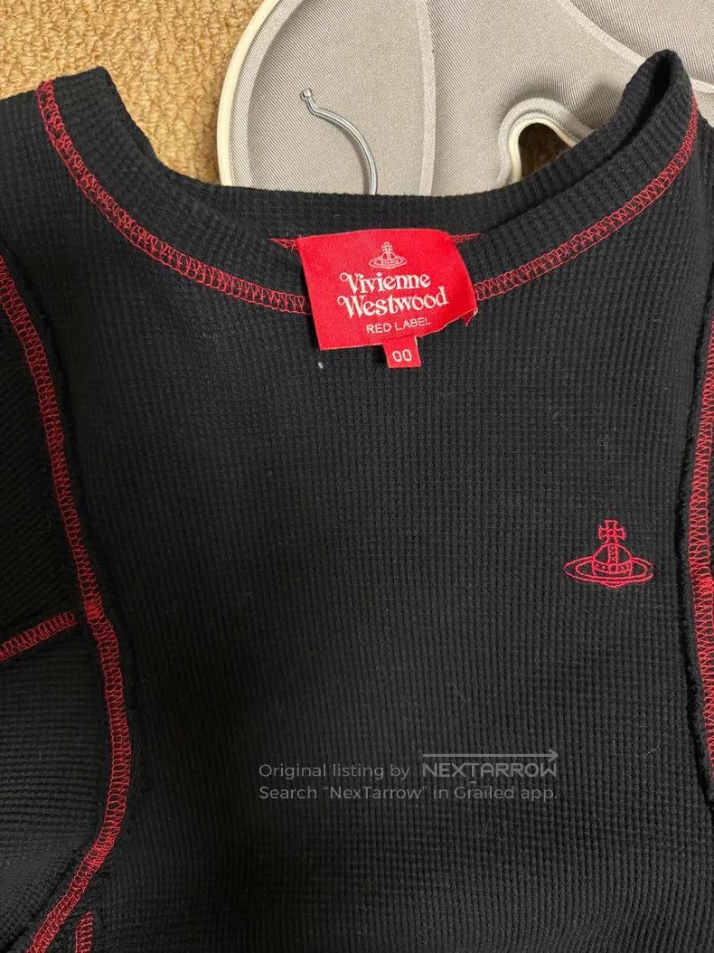 Vivienne Westwood Vivienne Westwood size 00 Contrast Stitched Top Size M / US 6-8 / IT 42-44 - 2 Thumbnail