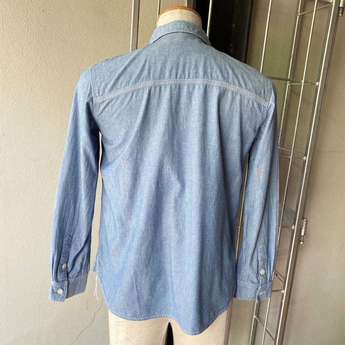 Ne-Net Ne-net Soft Blue Button-Up Cat Shirt Size US S / EU 44-46 / 1 - 15 Thumbnail