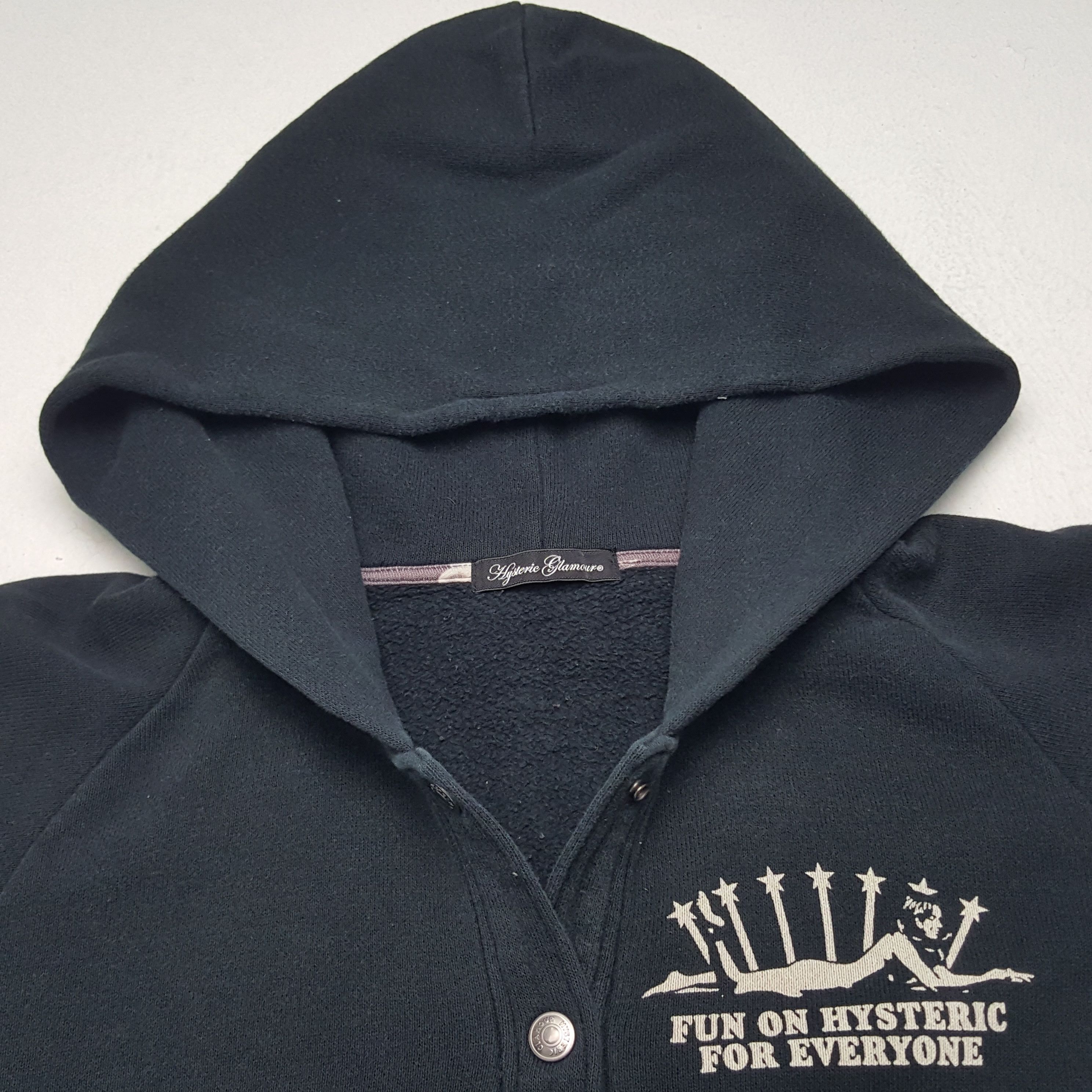 Hysteric Glamour × Japanese Brand × Vintage Vintage Hysteric Wicked Button Up Sweatshirt Hoodies Size M / US 6-8 / IT 42-44 - 5 Thumbnail