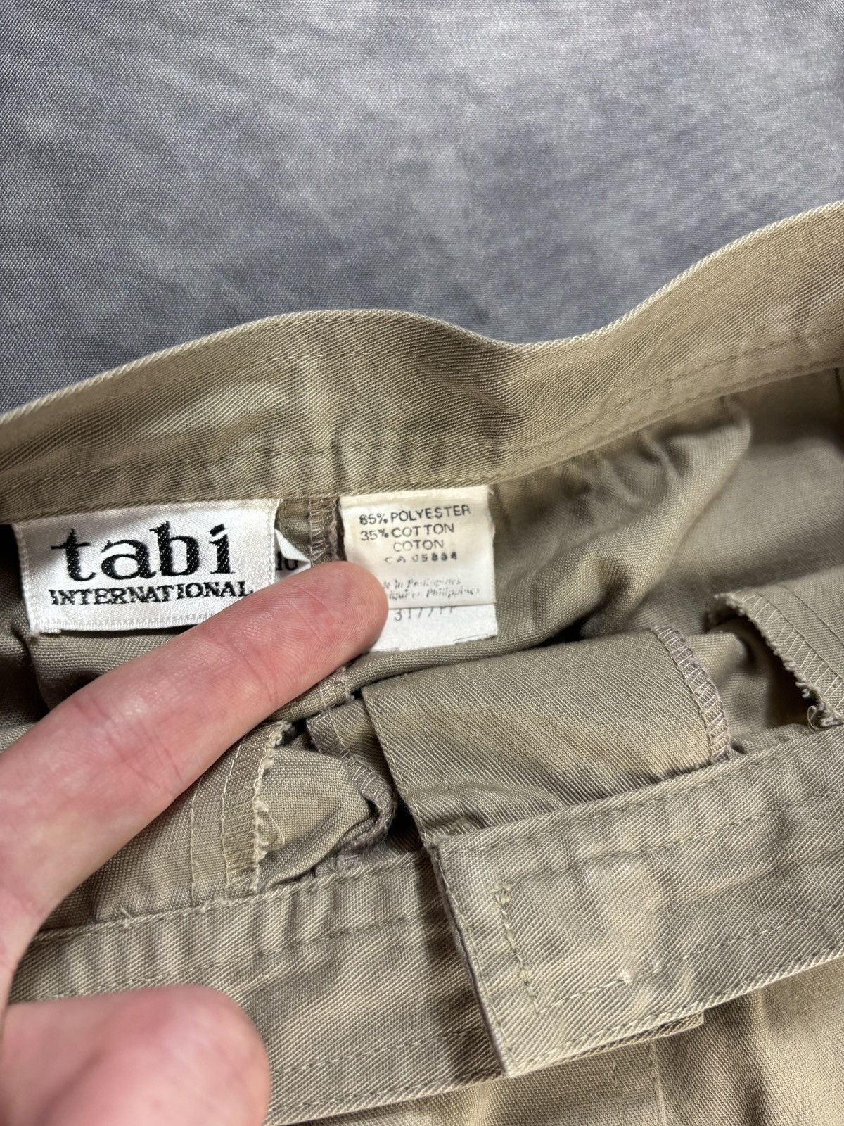 Other × Sears × Vintage 1990s Maxi Skirt Vintage Tabi International Cotton Long 90s Size 32" / US 10 / IT 46 - 6 Thumbnail