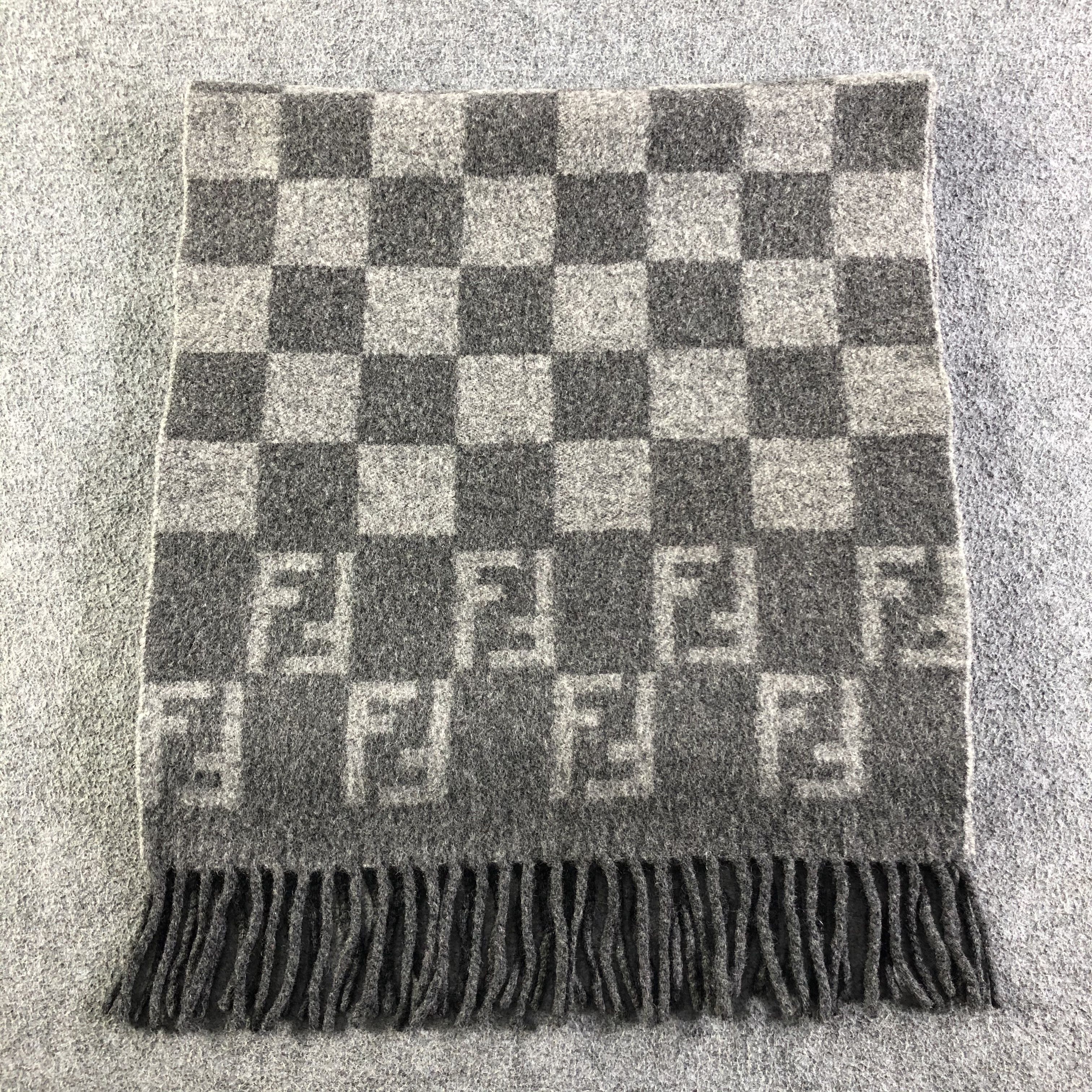Vintage Fendi Monogram Wool Scarf / Muffler / Neckwear P110 Size ONE SIZE - 2 Thumbnail