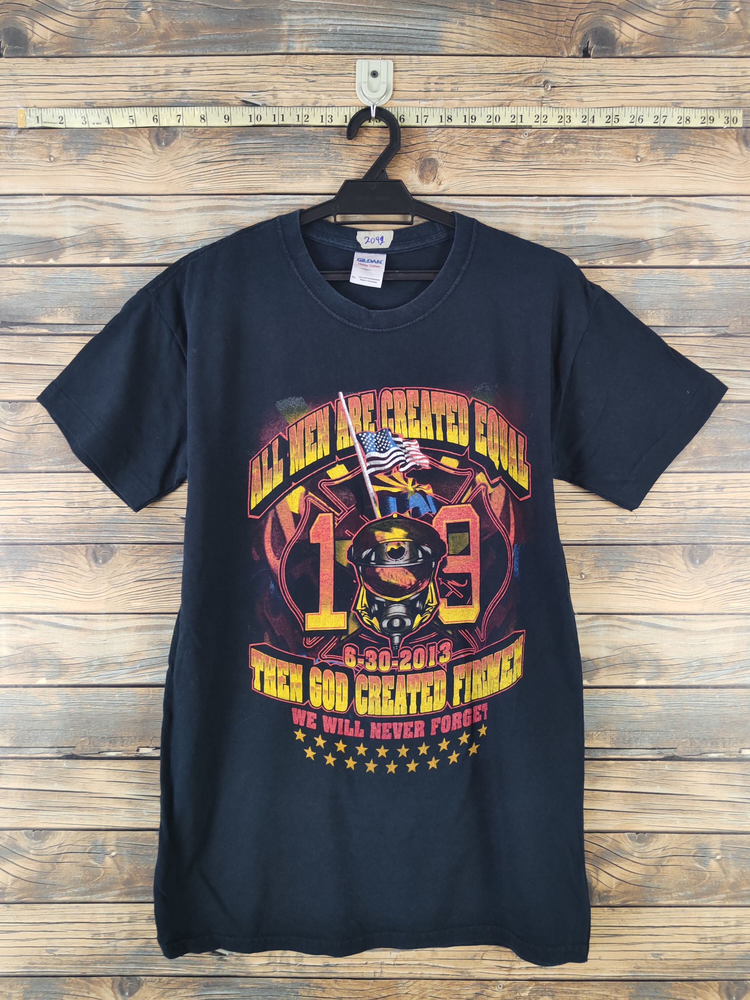 Japanese Brand DL fireman 2013 Navy Short Sleeve T-shirt #2092 Size US XL / EU 56 / 4 - 1 Thumbnail