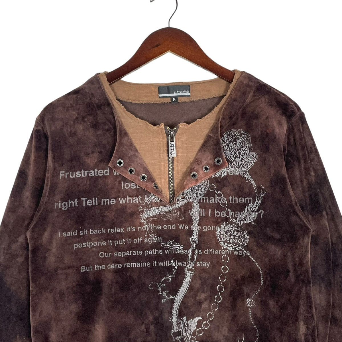 If Six Was Nine Vintage Velvet Rock Tee: Japanese Brand Punk Streetwear Size S / US 4 / IT 40 - 5 Thumbnail