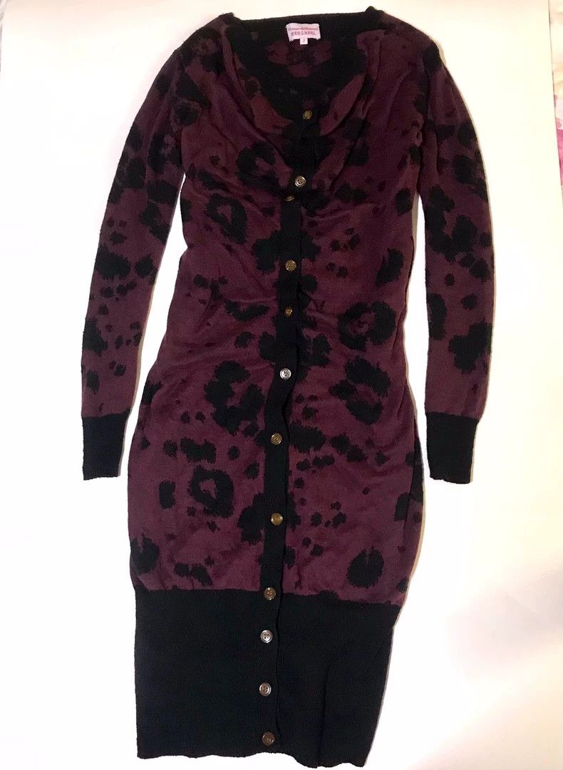 Vivienne Westwood Vivienne Westwood Animal print series maroon long knitted Size M / US 6-8 / IT 42-44 - 2 Thumbnail