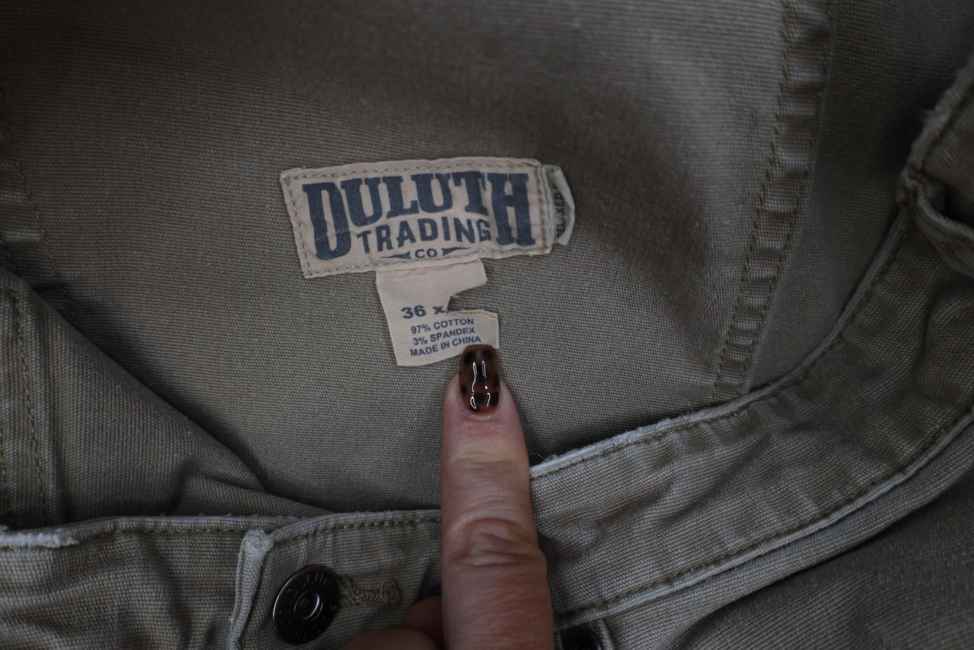 Duluth Trading Company Duluth Trading Co Gusset Flex Fire Hose Canvas Pants Beige Size US 36 / EU 52 - 9 Thumbnail