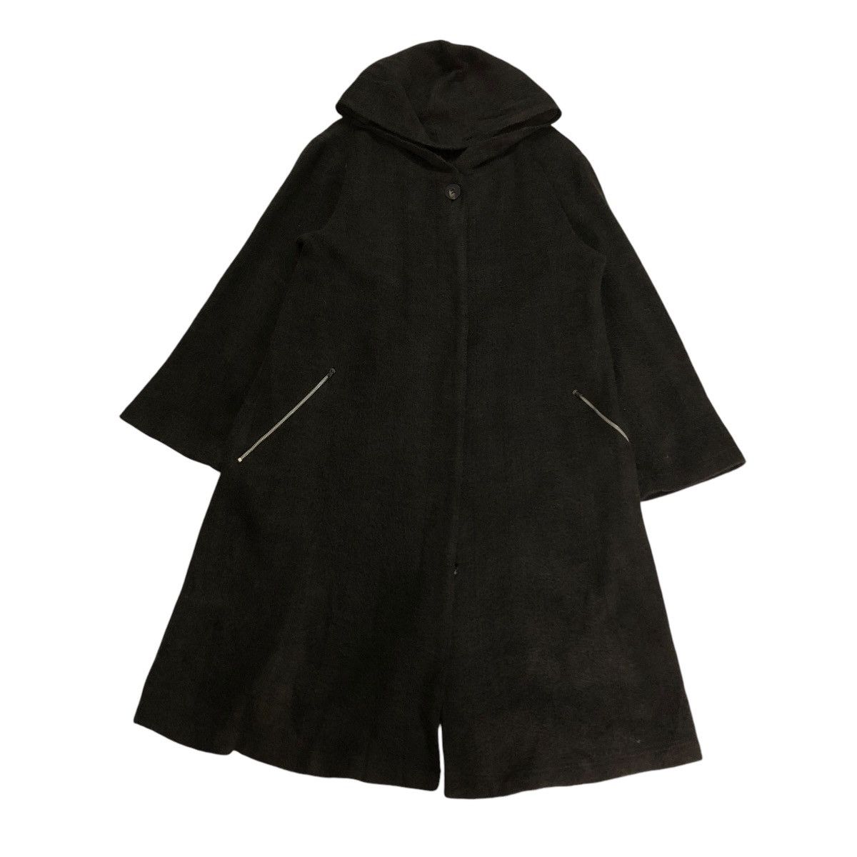 Japanese Brand 🔥VINTAGE WOOL LONG JACKET MOGA MINK FUR HOODIE Size US L / EU 52-54 / 3 - 1 Thumbnail