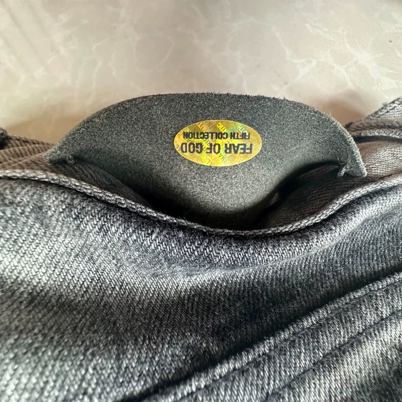 Fear of God Fear of God Black water corrugated jeans Size US 29 - 4 Thumbnail
