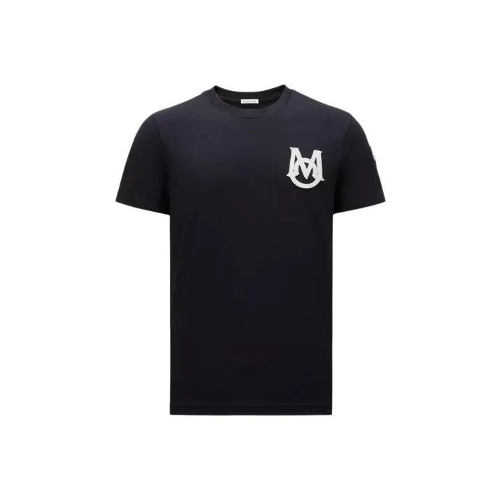 Moncler FW24 Logo Print Crew Neck T-Shirt