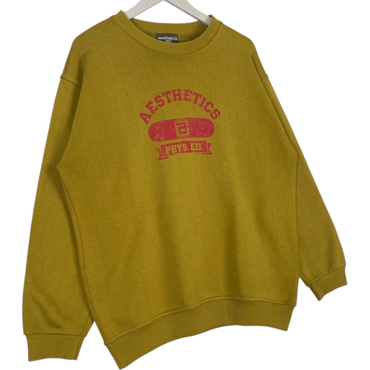 Vintage Vintage Aesthetic Logo Printed Crewneck Sweatshirt Yellow/Re Size US L / EU 52-54 / 3 - 3 Thumbnail