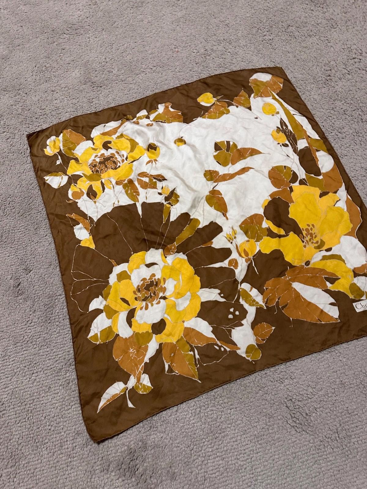 Dior Vintage Dior silk square scarf 75x75 Size ONE SIZE - 3 Thumbnail
