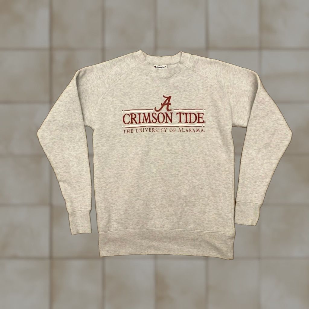 Champion VINTAGE Champion Crewneck Sweatshirt Alabama Crimson Tide Size S Grey EUC Size US S / EU 44-46 / 1 - 1 Thumbnail