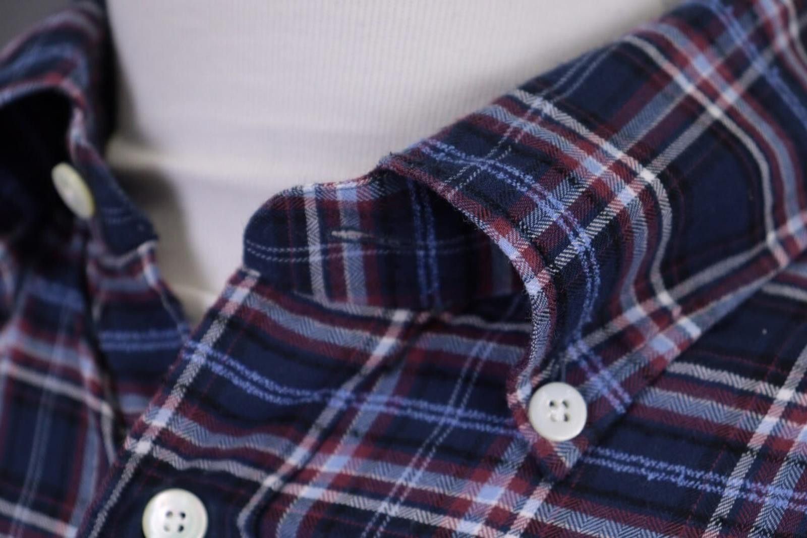 Designer Giampaolo Archivio Check Flannel Shirt Size 43 / 17 Size US M / EU 48-50 / 2 - 12 Thumbnail